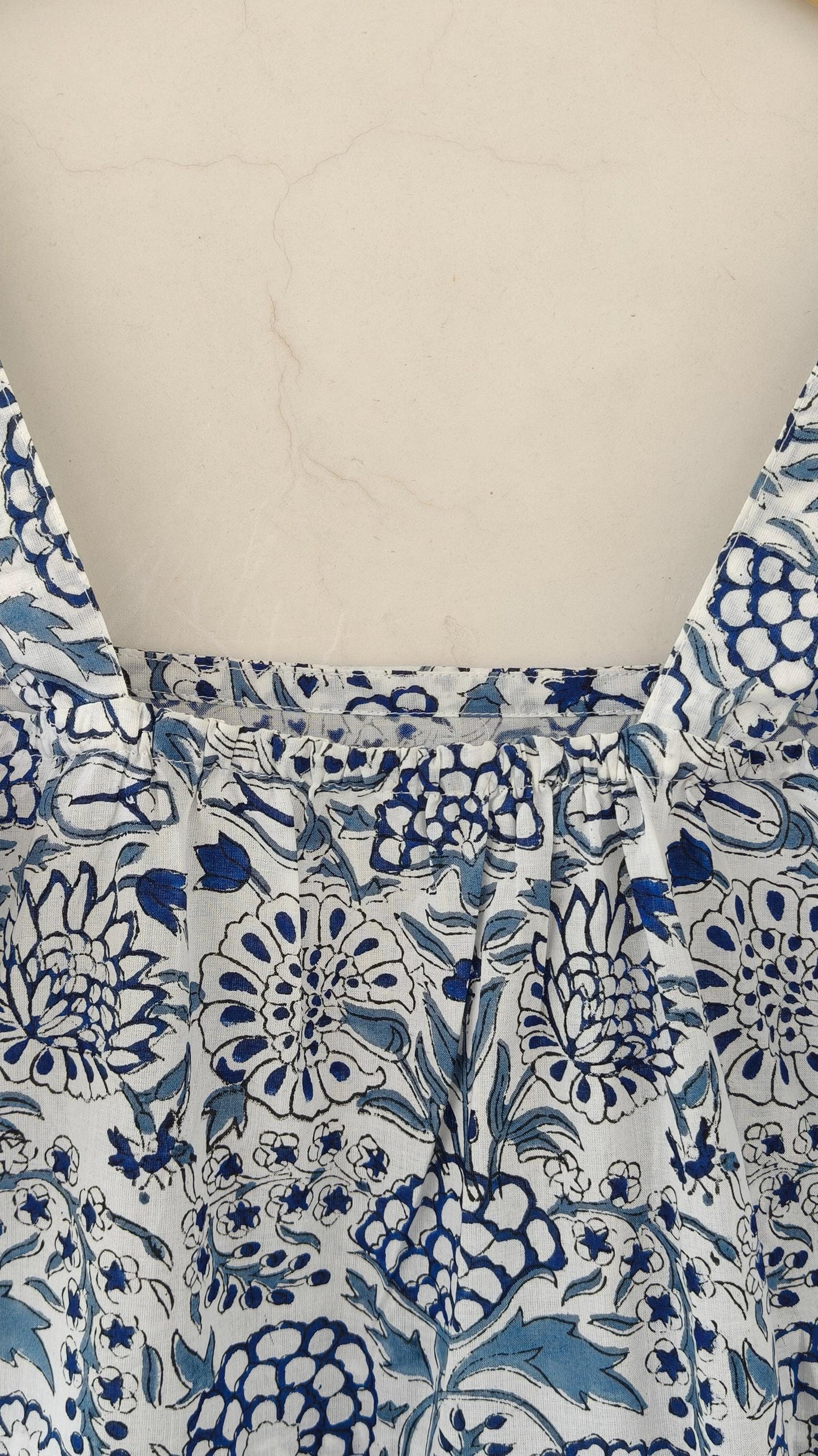 New indian hand block print cotton dress, white print maxi dress, midi dress, summer wear gown, Flapper skater Circle dress boho beach dress