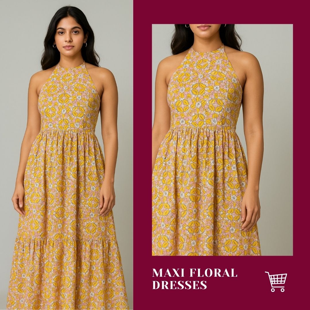 Maxi floral dresses