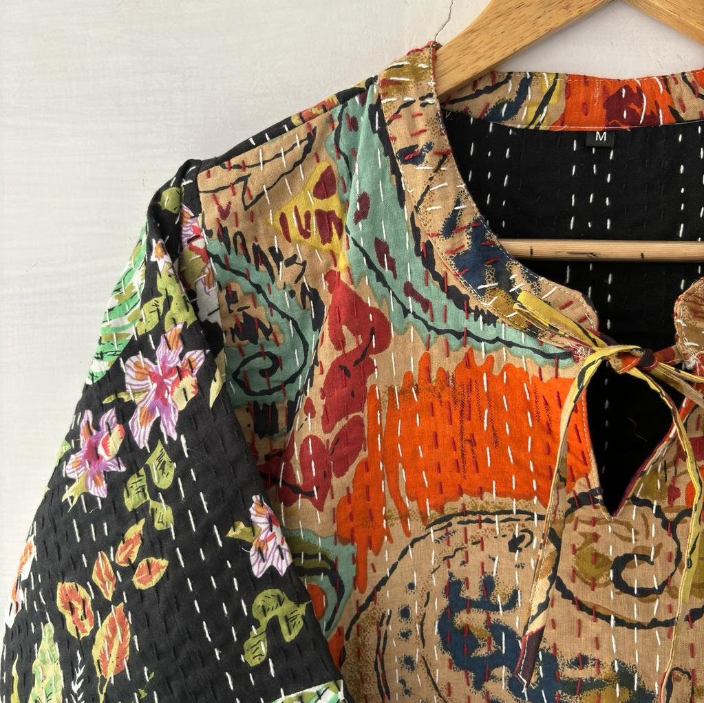 Beautiful Party Wear Dress, Women Causal Designer Long Dress Floral Print Women Dress, Cotton Handmade Block Print Summer Wrap trendy Dress