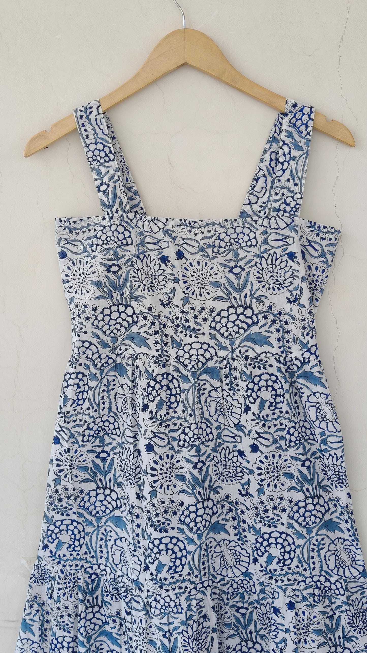 New indian hand block print cotton dress, white print maxi dress, midi dress, summer wear gown, Flapper skater Circle dress boho beach dress